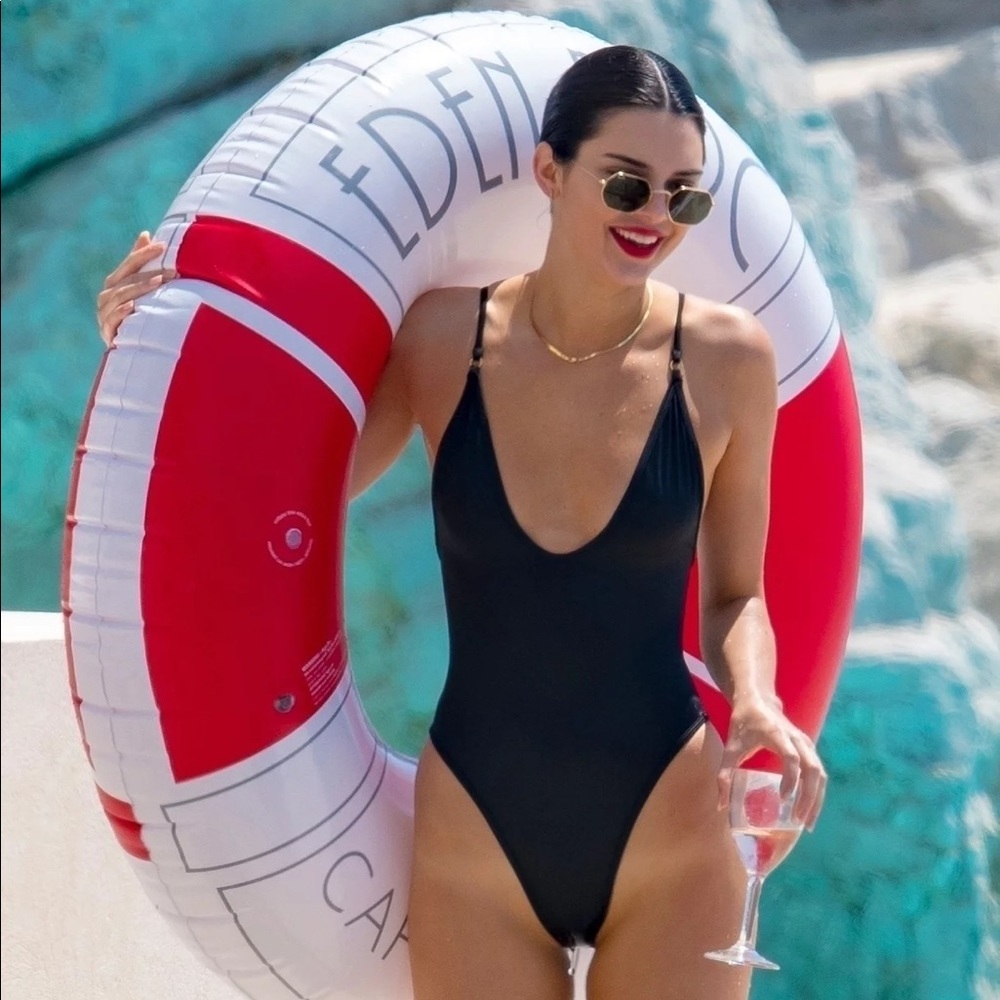 Gooseberry Seaside So Chic Black One Piece Small